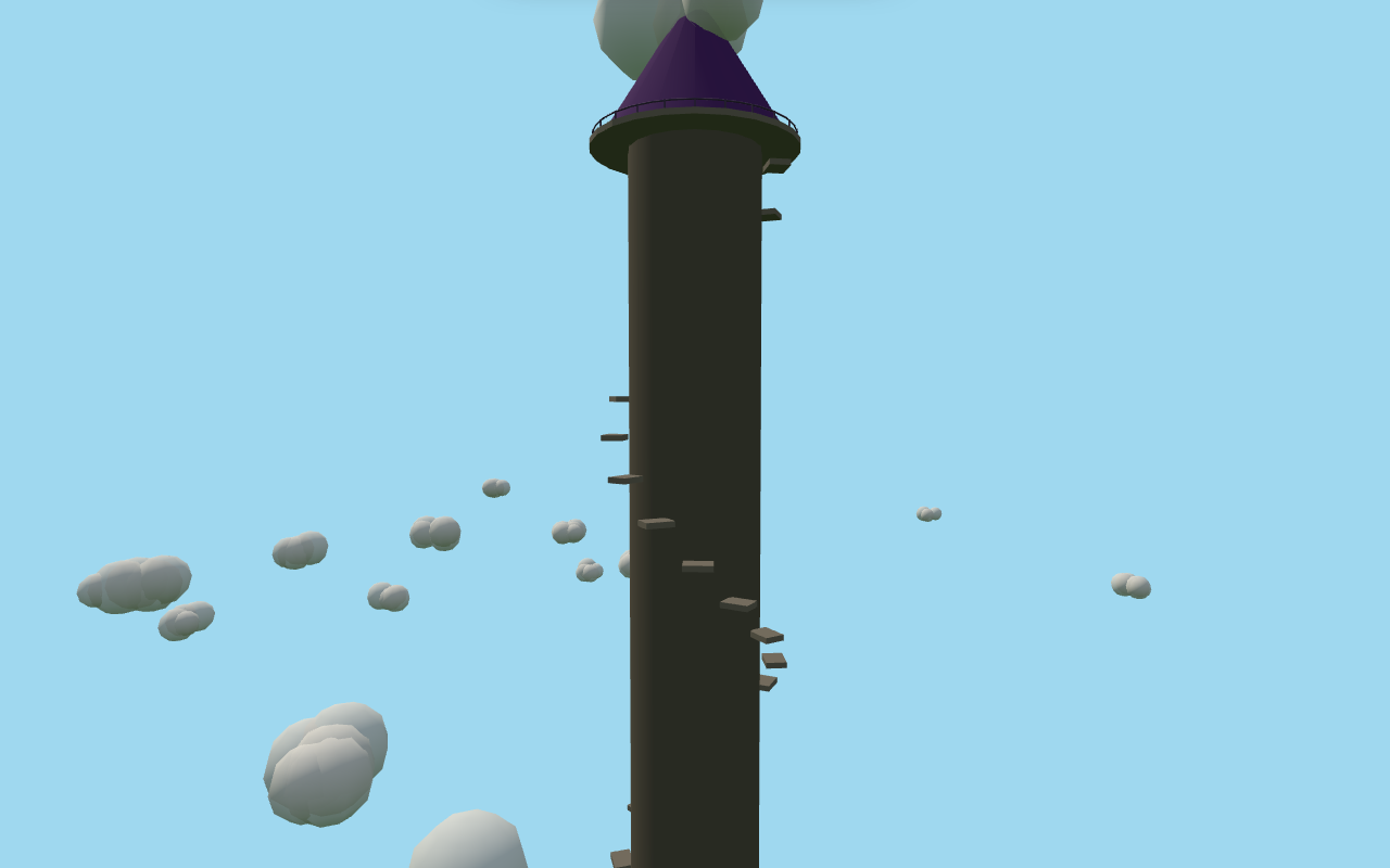 The tower top, first pass